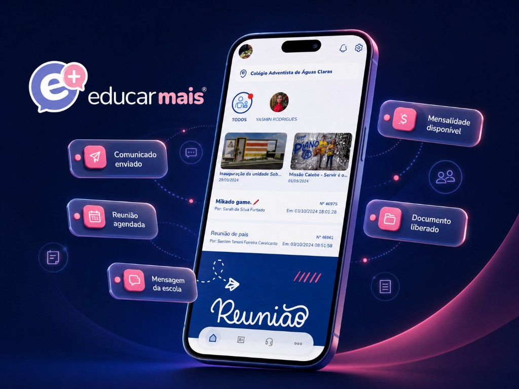 App EducarMais — escola e famílias conectadas